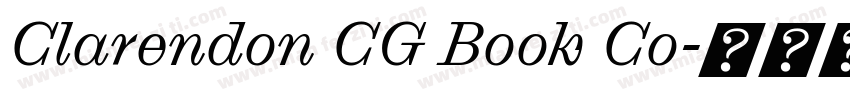 Clarendon CG Book Co字体转换